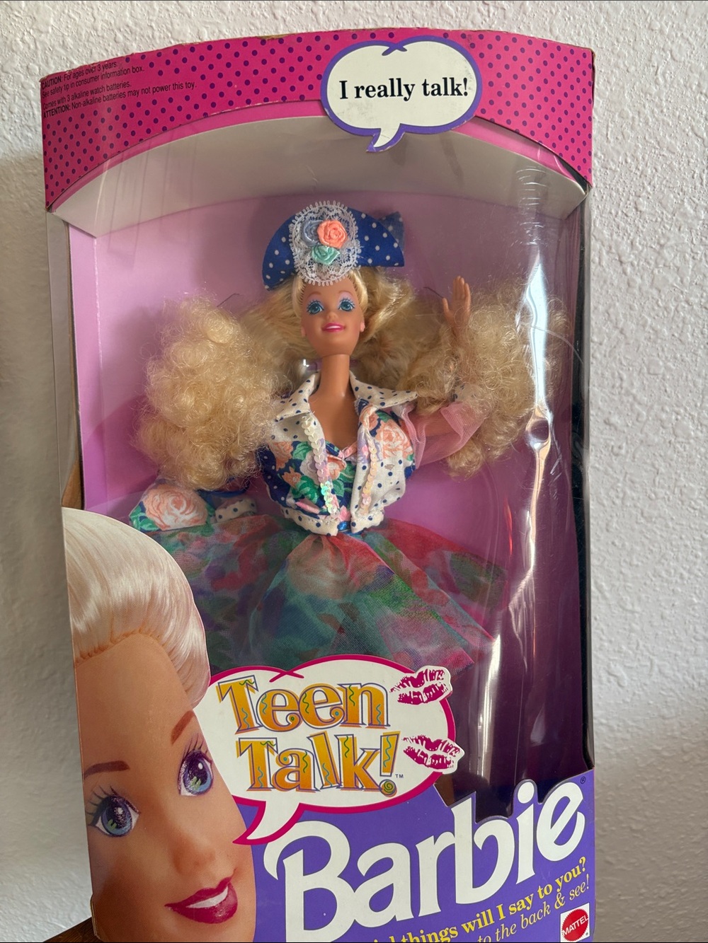 Barbie Teen Talk Talking Doll in Pink, Blue, Green Multicolor Outfit